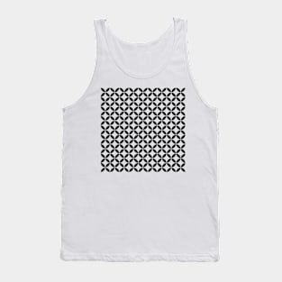 Retro Circles and Diamonds grey 8 Tank Top